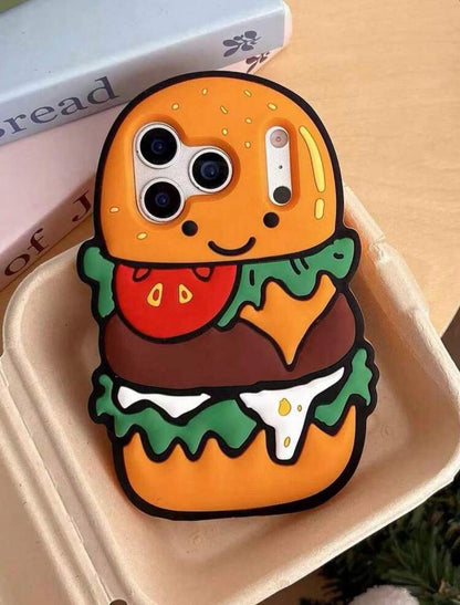 Happy Burger 3D Phone Case