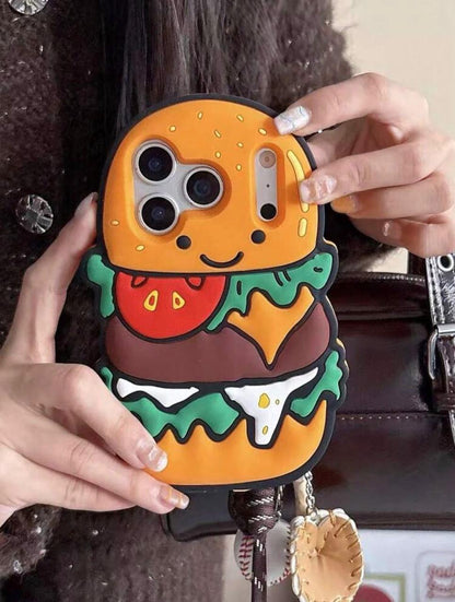 Happy Burger 3D Phone Case
