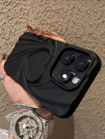Midnight Heart Ripple Phone Case