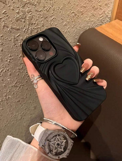 Midnight Heart Ripple Phone Case