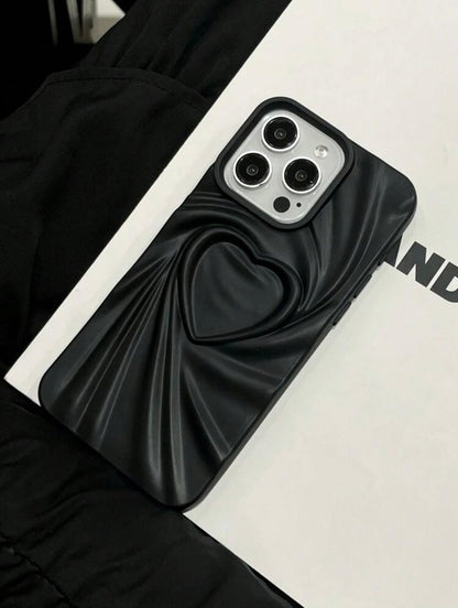 Midnight Heart Ripple Phone Case