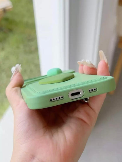Matcha Heart Wallet Phone Case
