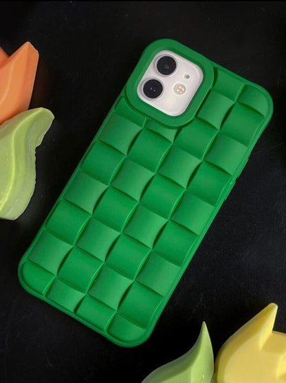 Emerald Checkered 3D Phone Case