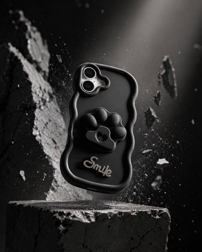 Black Paw Grip Phone Case