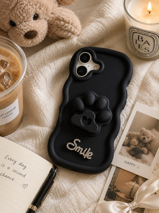 Black Paw Grip Phone Case