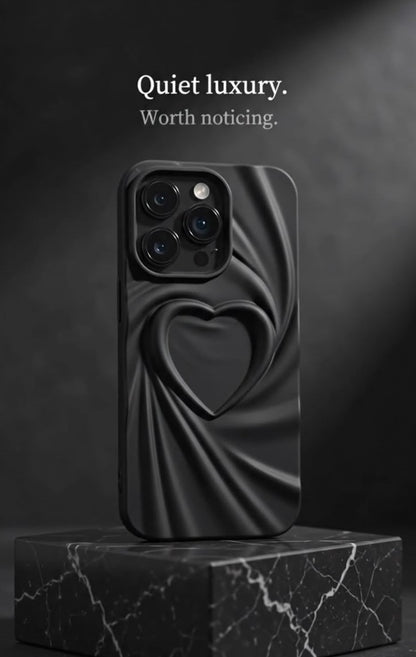 Midnight Heart Ripple Phone Case