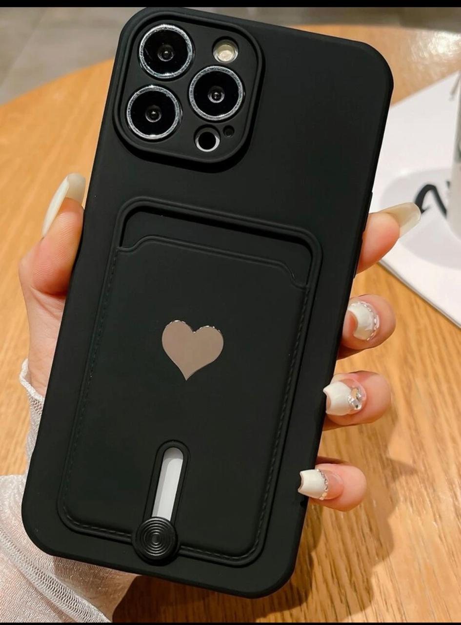 Heart Pocket Card Holder Case