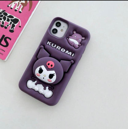 Cute Gothic Bunny 3D Phone Case