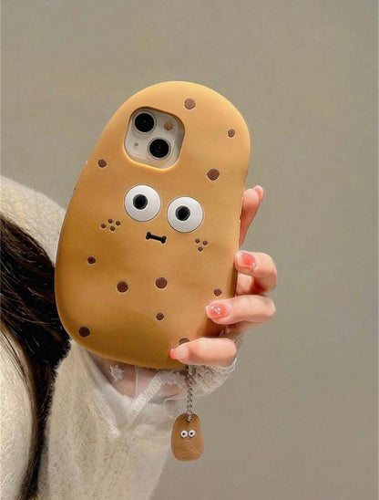 Cute Potato Character 3D Phone Case